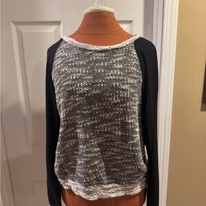 Soulmates Black and White Knit Top